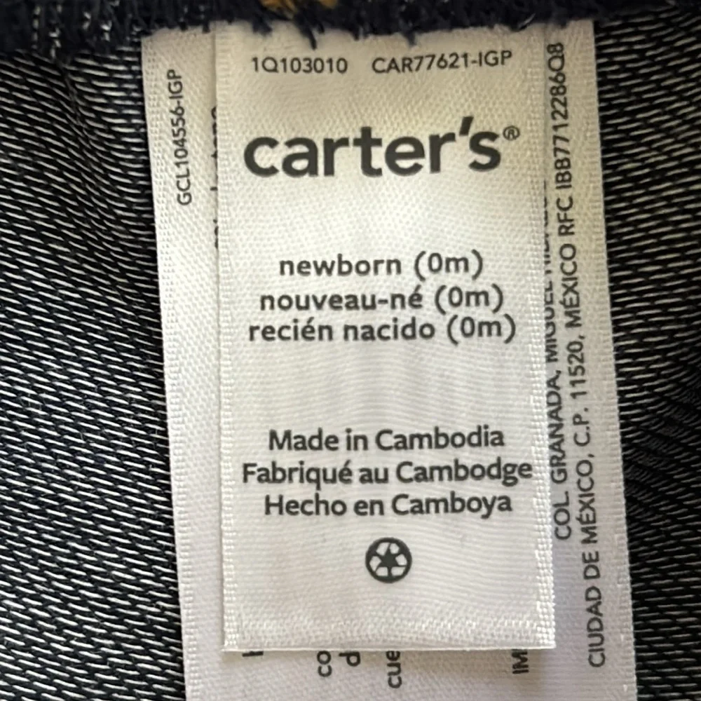 Carter's 3 Piece Vest Pants Shirt Set